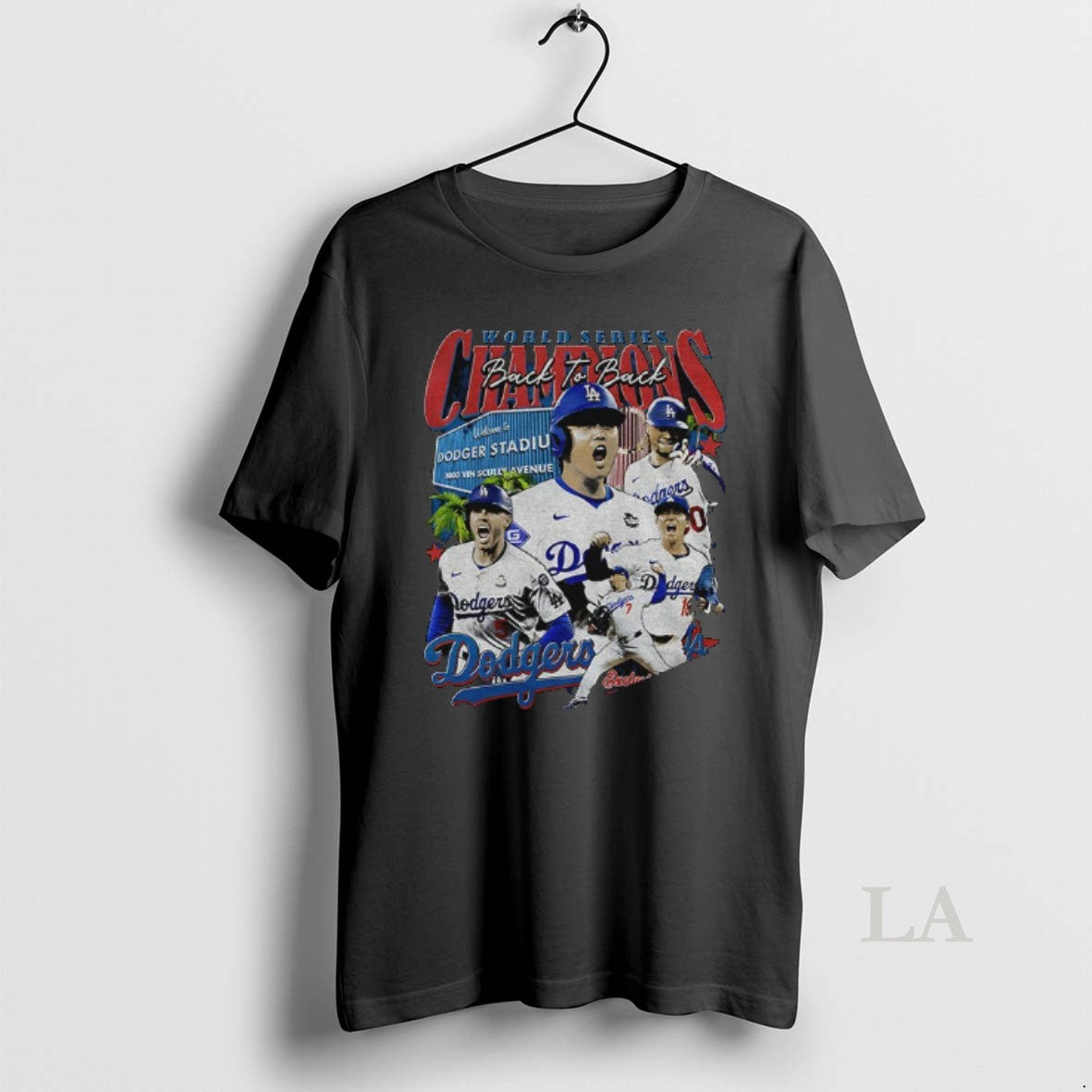 Original Los Angeles Dodgers World Series Back To Back Dodgers Stadium 300 Vin Scully Avenue Shirt Hoodie Sweatshirt