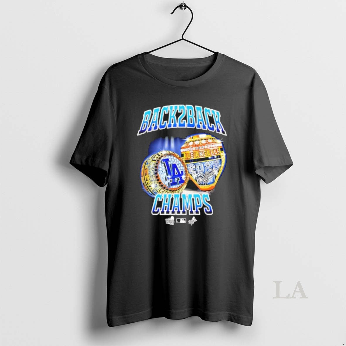 Original Los Angeles Dodgers Back 2 Back Champs Rings Shirt Hoodie Sweatshirt | PurePodTees.com