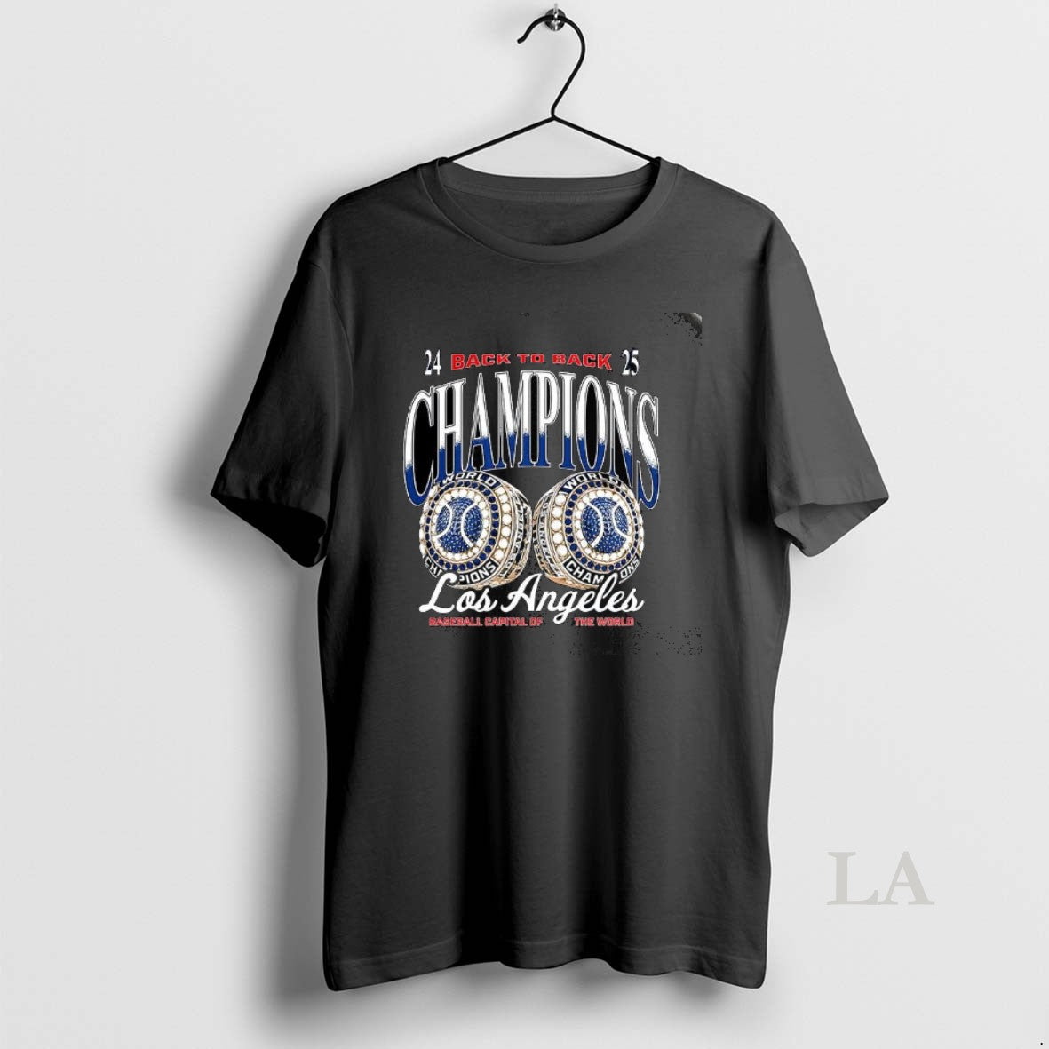 Original Los Angeles Dodgers Back To Back 2025 Champions Baseball Capital Of The World Shirt Hoodie Sweatshirt
