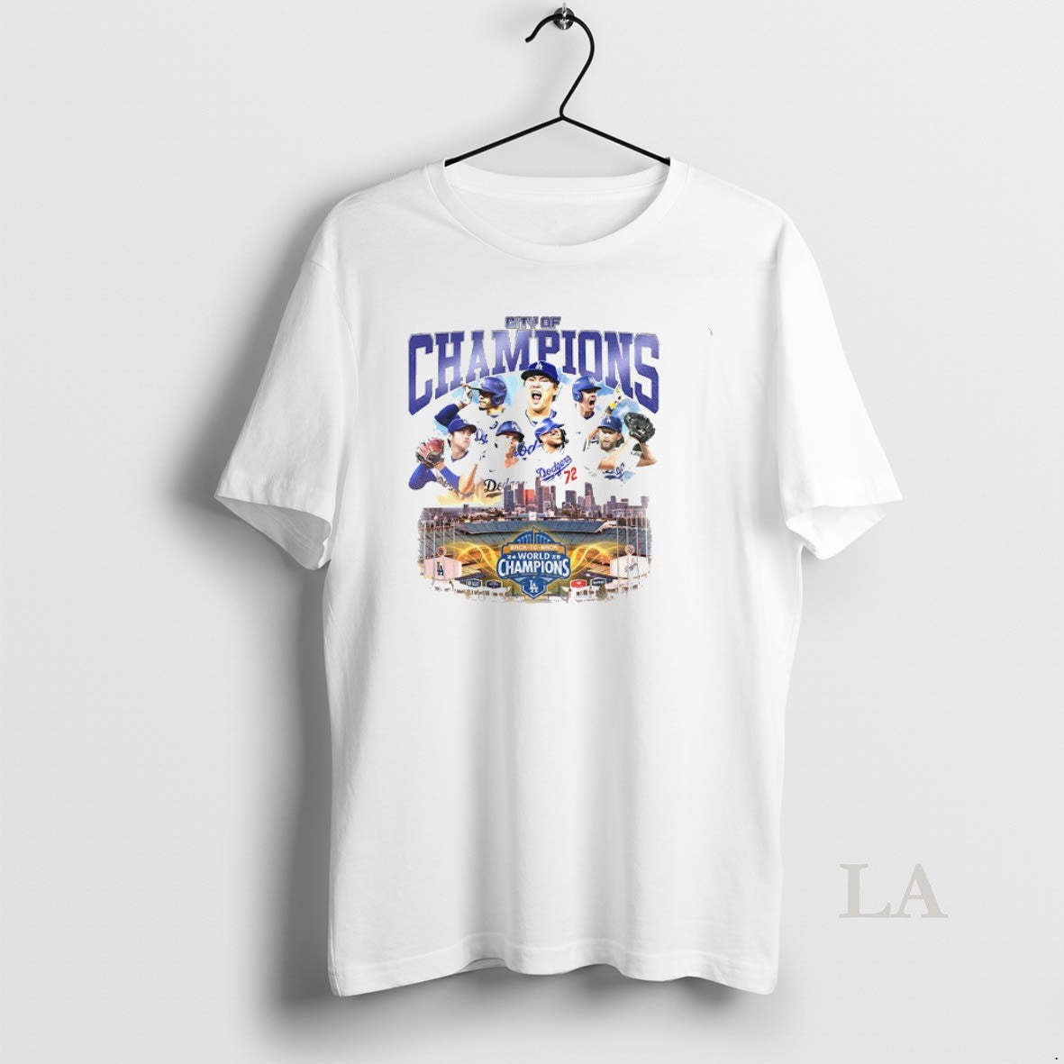 Original Los Angeles Dodgers Back To Back World Champions La City Of Champions Shirt Hoodie Sweatshirt | PurePodTees.com