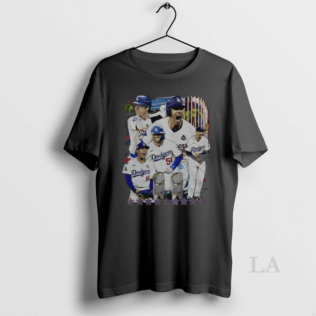 Original Los Angeles Dodgers Big Five World Series Back To Back Dodgers Mlb 2025 Shirt Hoodie Sweatshirt | PurePodTees.com