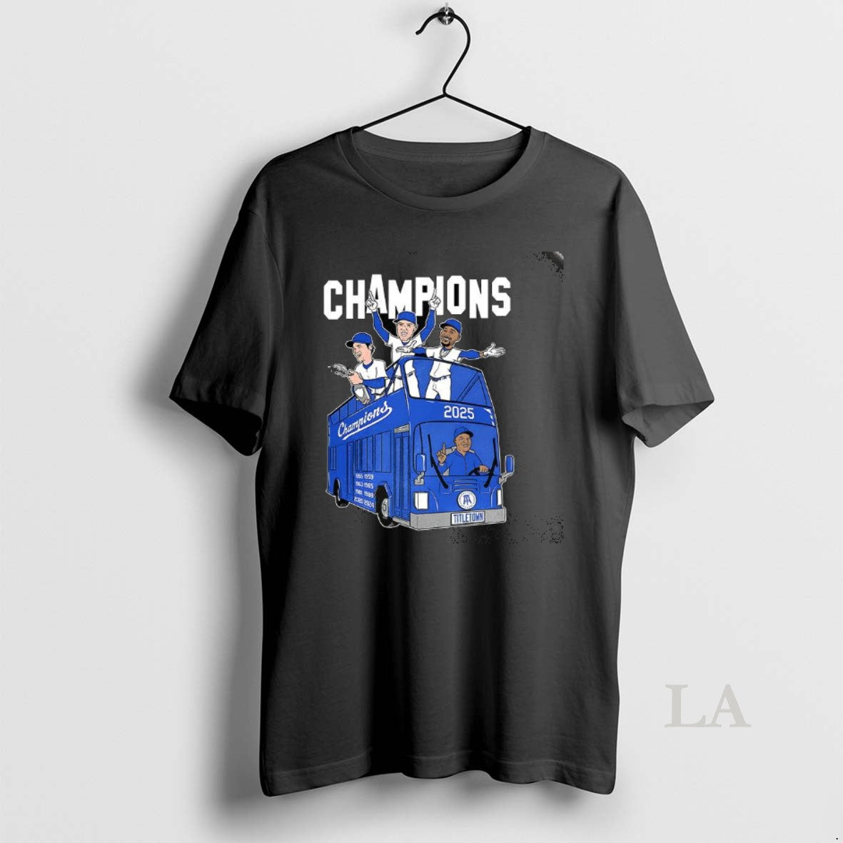 Original Los Angeles Dodgers Caricature Titletown 2025 World Series Champions Shirt Hoodie Sweatshirt | PurePodTees.com