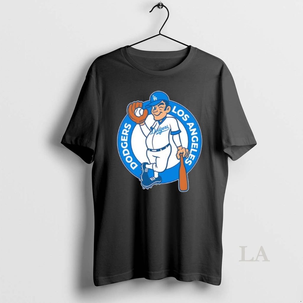 Original Los Angeles Dodgers Cartoon Illustration Logo Shirt Hoodie Sweatshirt | PurePodTees.com