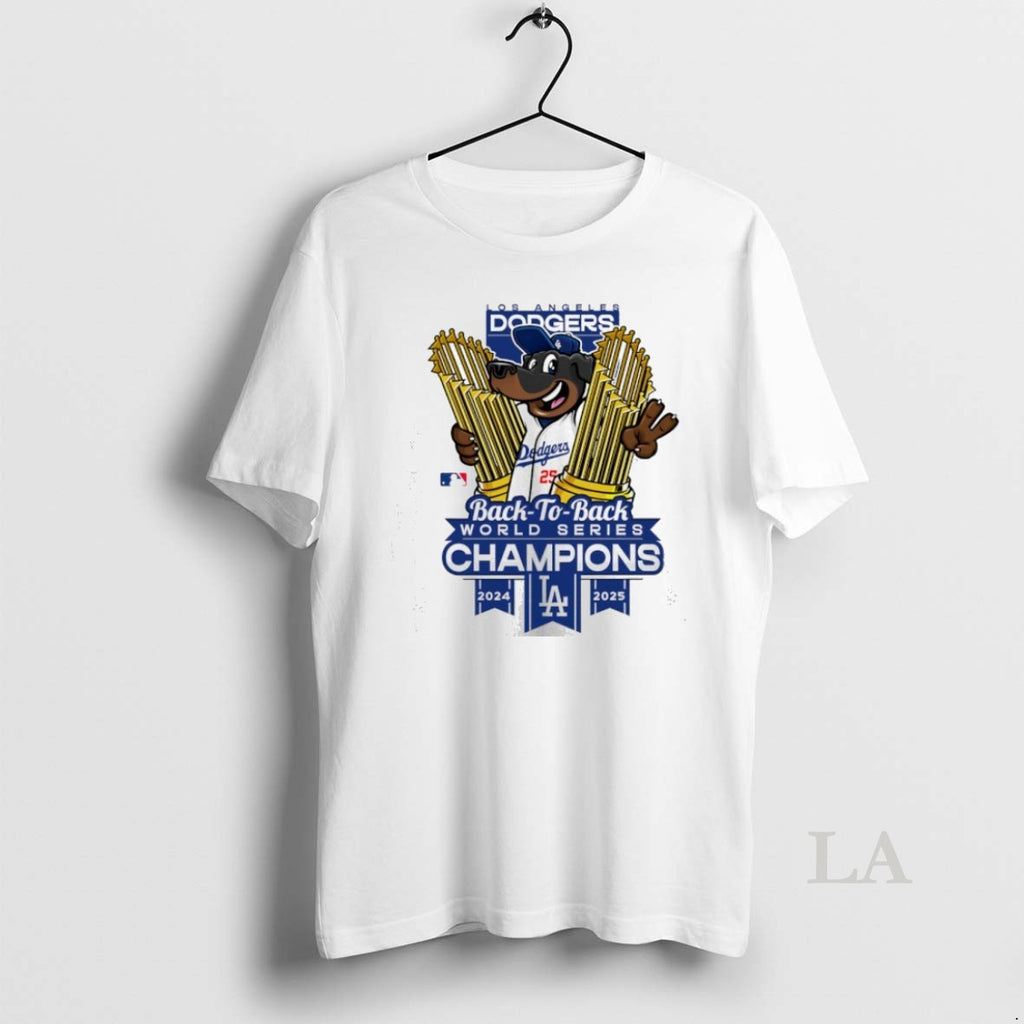 Original Los Angeles Dodgers The 2024 2025 Back To Back World Series Champions Dog And Shirt Hoodie Sweatshirt