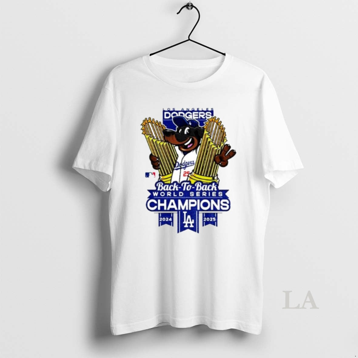 Original Los Angeles Dodgers World Champions Trophies Back To Back 2024 2025 Ornaments Shirt Hoodie Sweatshirt
