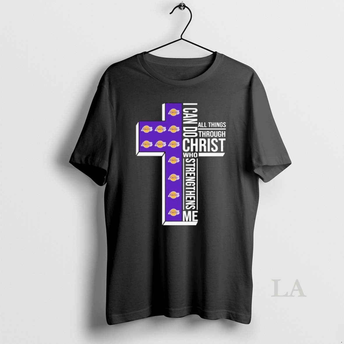 Original Los Angeles Lakers I Can Do All Things Through Christ Who Strengthen Me Shirt Hoodie Sweatshirt | PurePodTees.com