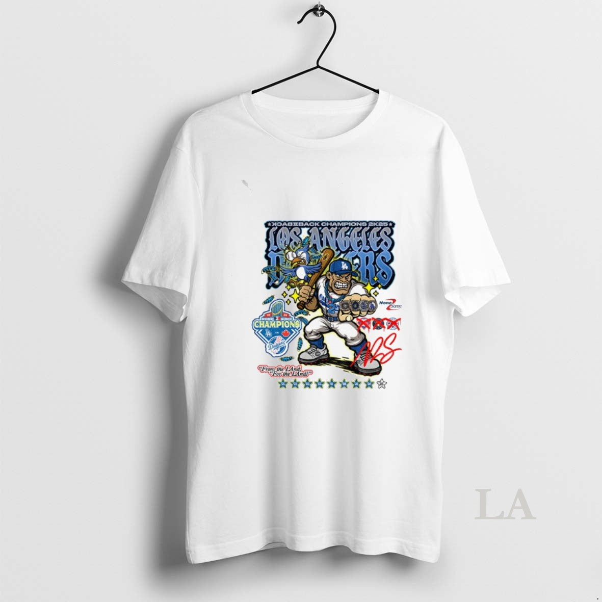 Original Los Angles Dodgers World Series Champions From The Land For The Land Shirt Hoodie Sweatshirt | PurePodTees.com