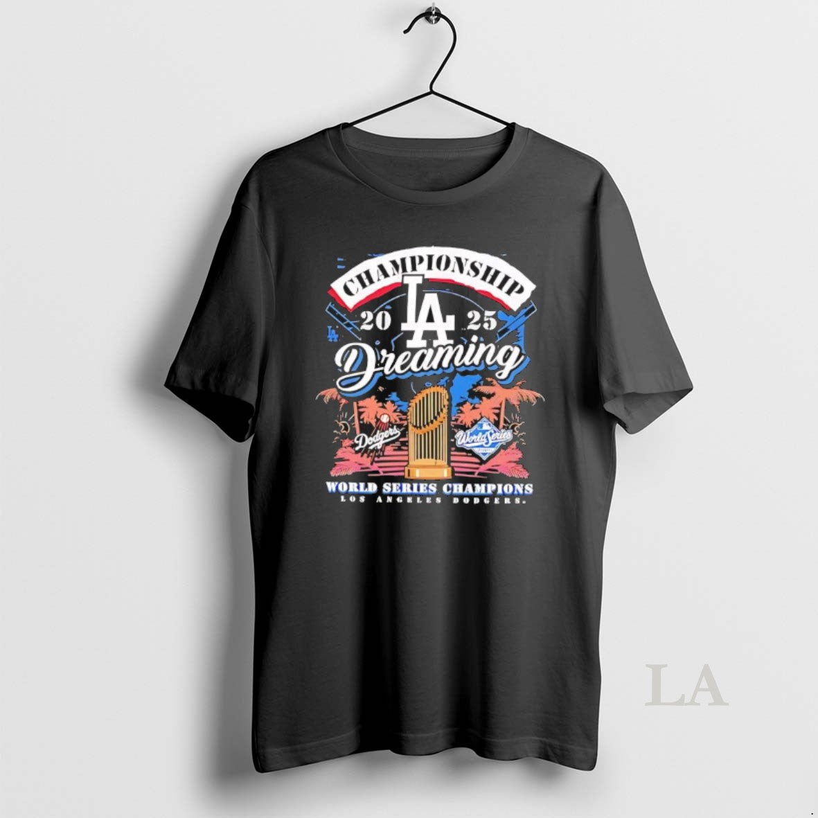 Original Los Angeles Dodgers 2025 Champions Dreaming World Series Black Shirt Hoodie Sweatshirt | PurePodTees.com