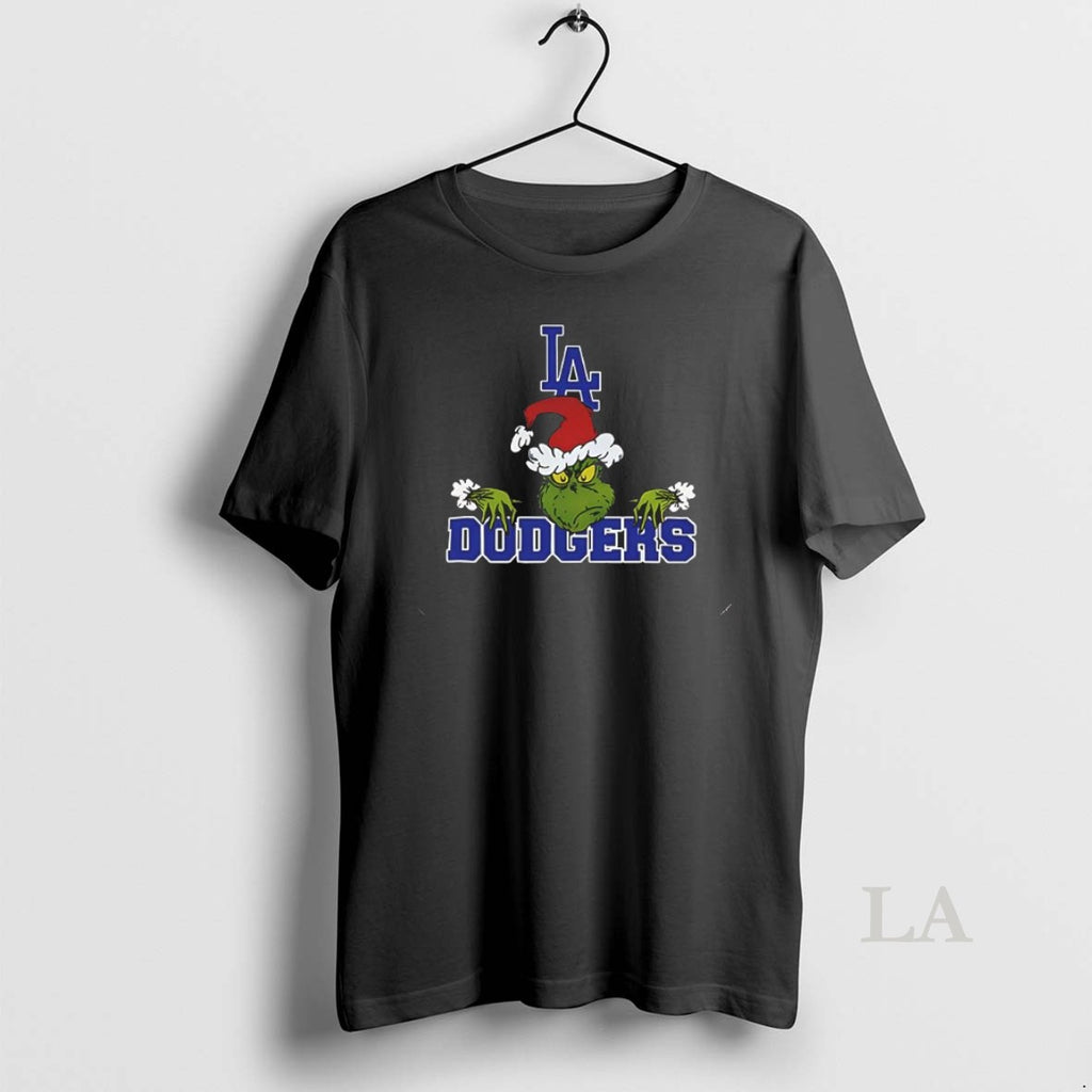 Original Los Angeles Dodgers Logo Baseball Grinch Christmas