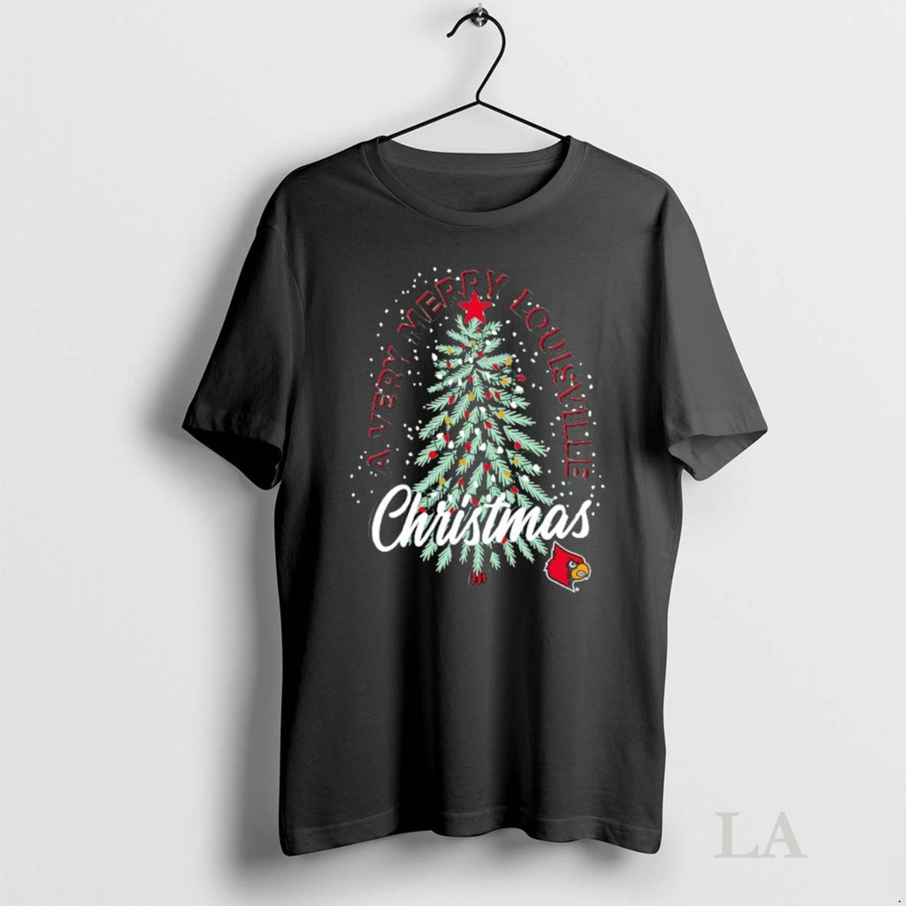 Original Louisville Cardinals A Very Merry Arizona Christmas Tree Shirt Hoodie Sweatshirt | PurePodTees.com