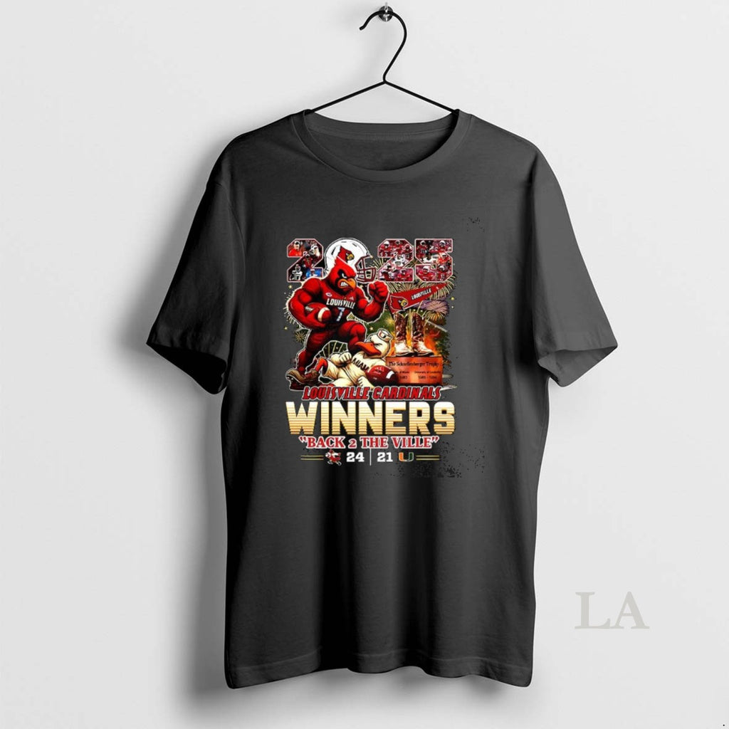 Original Louisville Cardinals Winners Schnellenberger 2025 Back 2 The Veil Shirt Hoodie Sweatshirt | PurePodTees.com