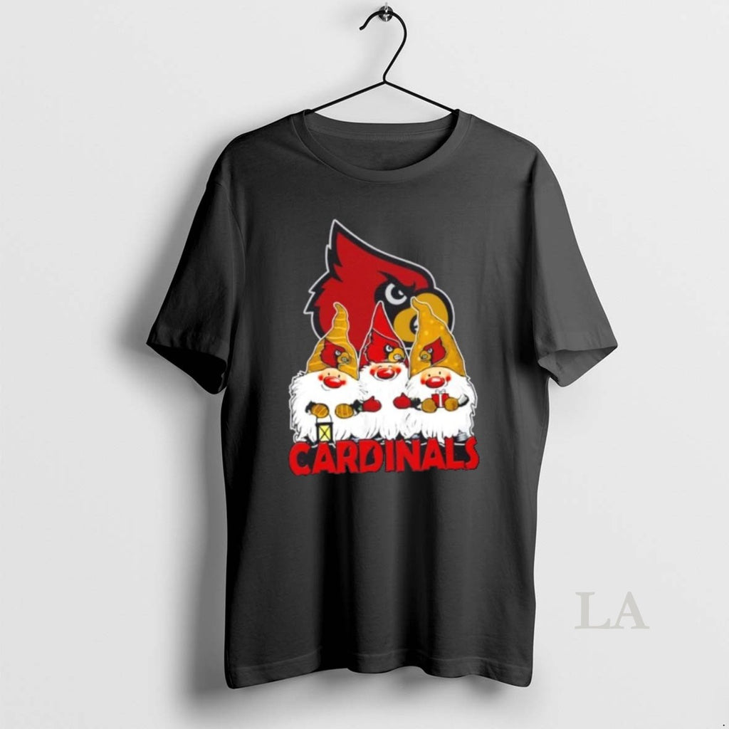 Original Louisville Cardinals X Gnomes Xmas Christmas Shirt Hoodie Sweatshirt | PurePodTees.com