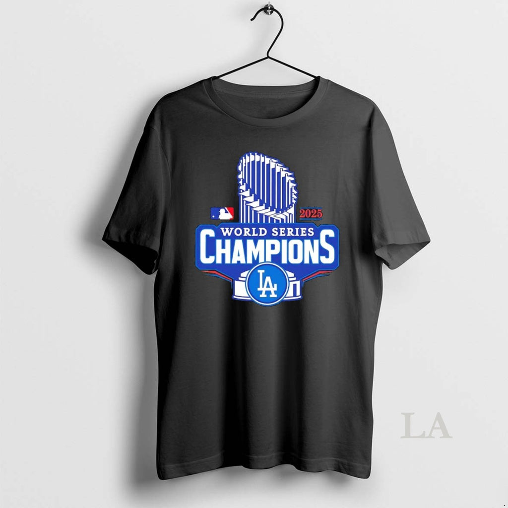 Original Mlb Los Angeles Dodgers 2025 World Series Champions Trophy Shirt Hoodie Sweatshirt | PurePodTees.com