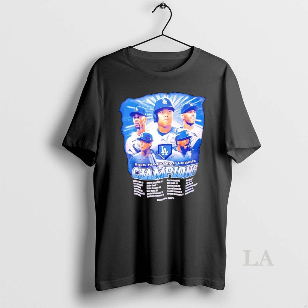 Original Mlb Back 2 Back 2025 World Series Los Angeles Dodgers National League Champions Shirt Hoodie Sweatshirt