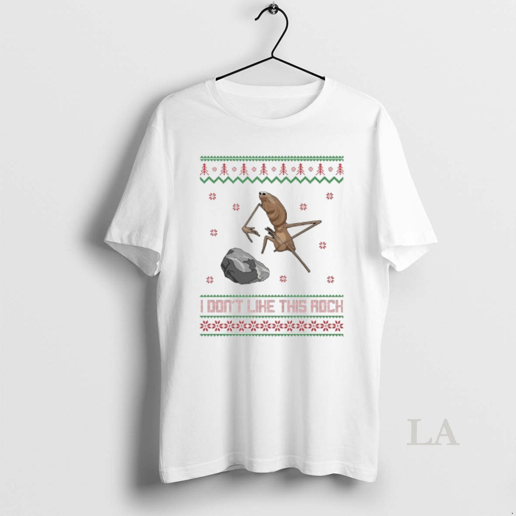 Original Marcus I Dont Like This Rock Christmas Ugly Shirt Hoodie Sweatshirt | PurePodTees.com