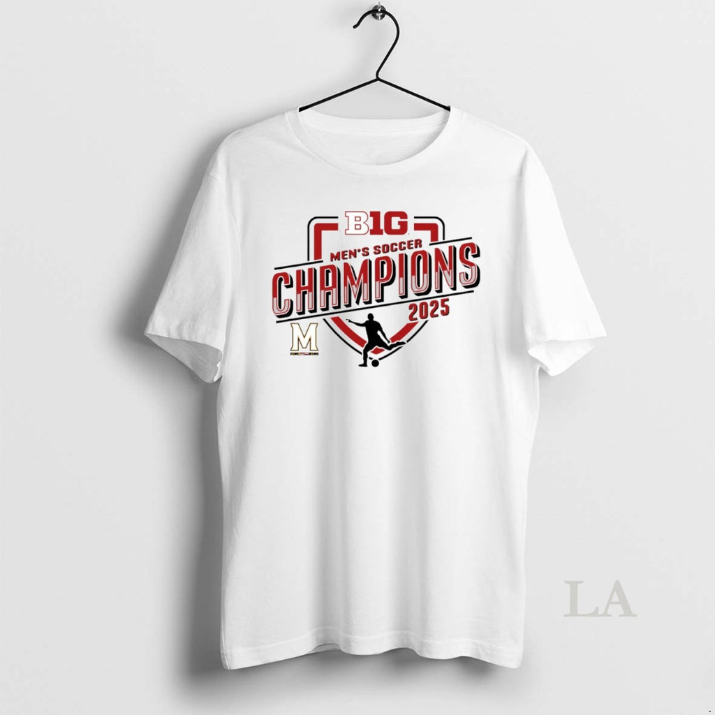 Original Maryland Terrapins 2025 Big Ten Mens Soccer Regular Season Champions Circle Shirt Hoodie Sweatshirt