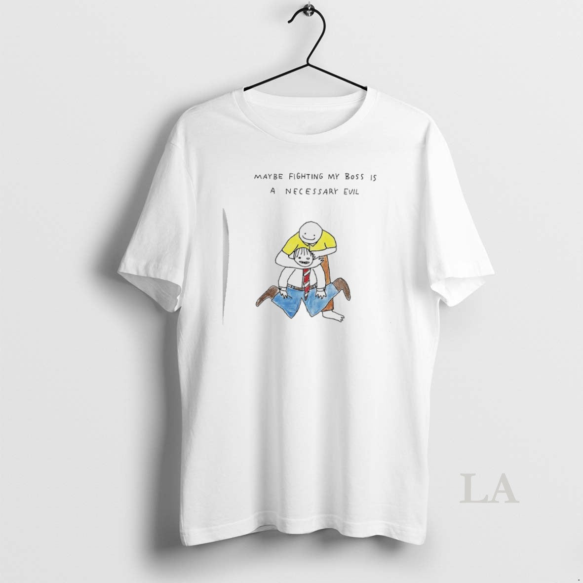 Original Maybe Fighting My Boss Is A Necessary Evil Shirt Hoodie Sweatshirt | PurePodTees.com