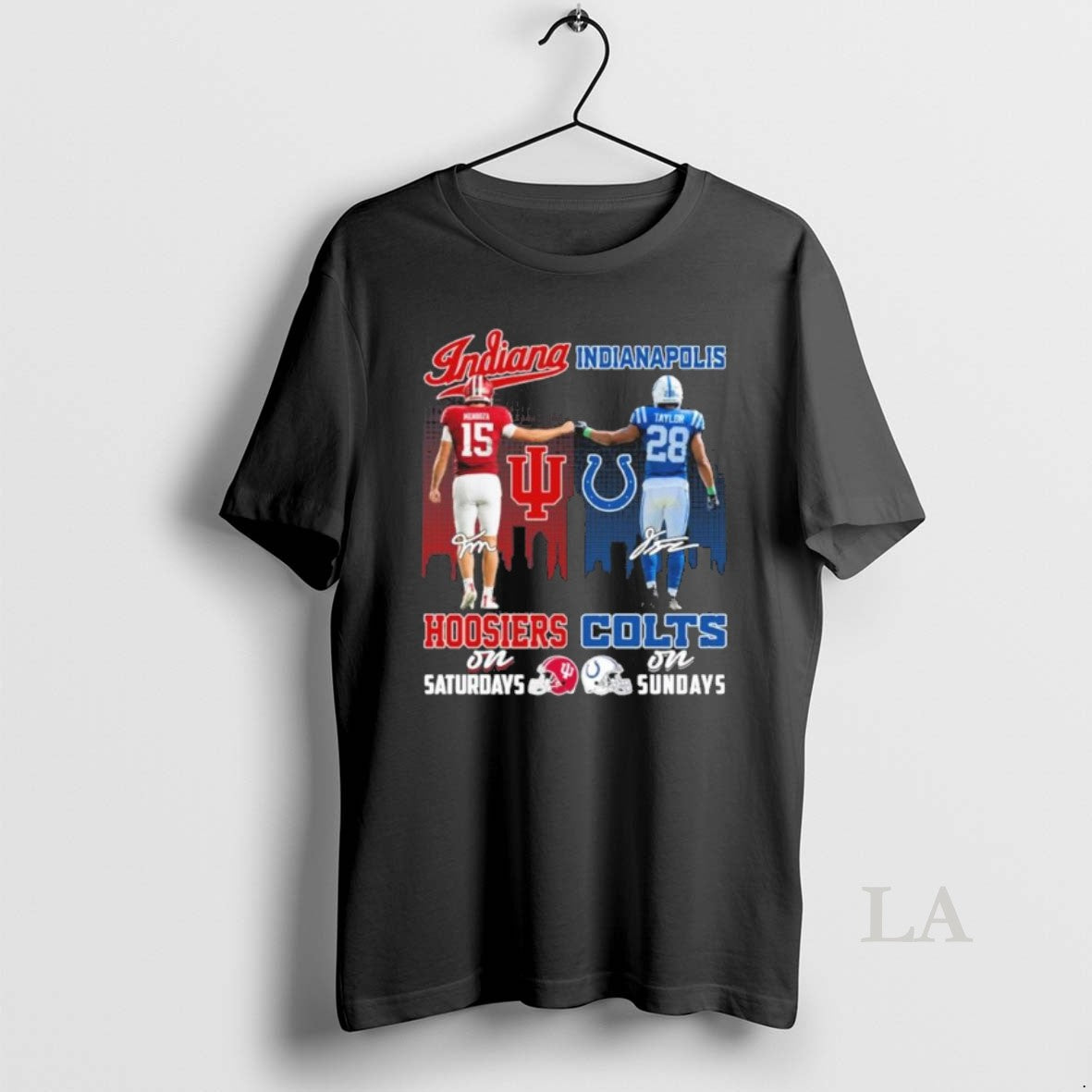 Original Mendoza Hoosiers On Saturdays And Taylor Colts On Sundays Shirt Hoodie Sweatshirt | PurePodTees.com