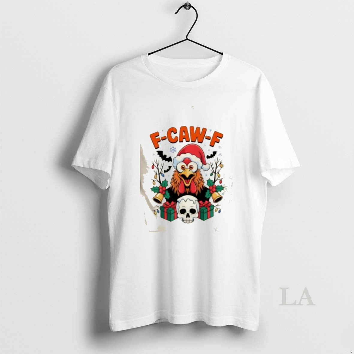 Original Merry Christmas F Caw F Chicken Spooky Skull Shirt Hoodie Sweatshirt | PurePodTees.com
