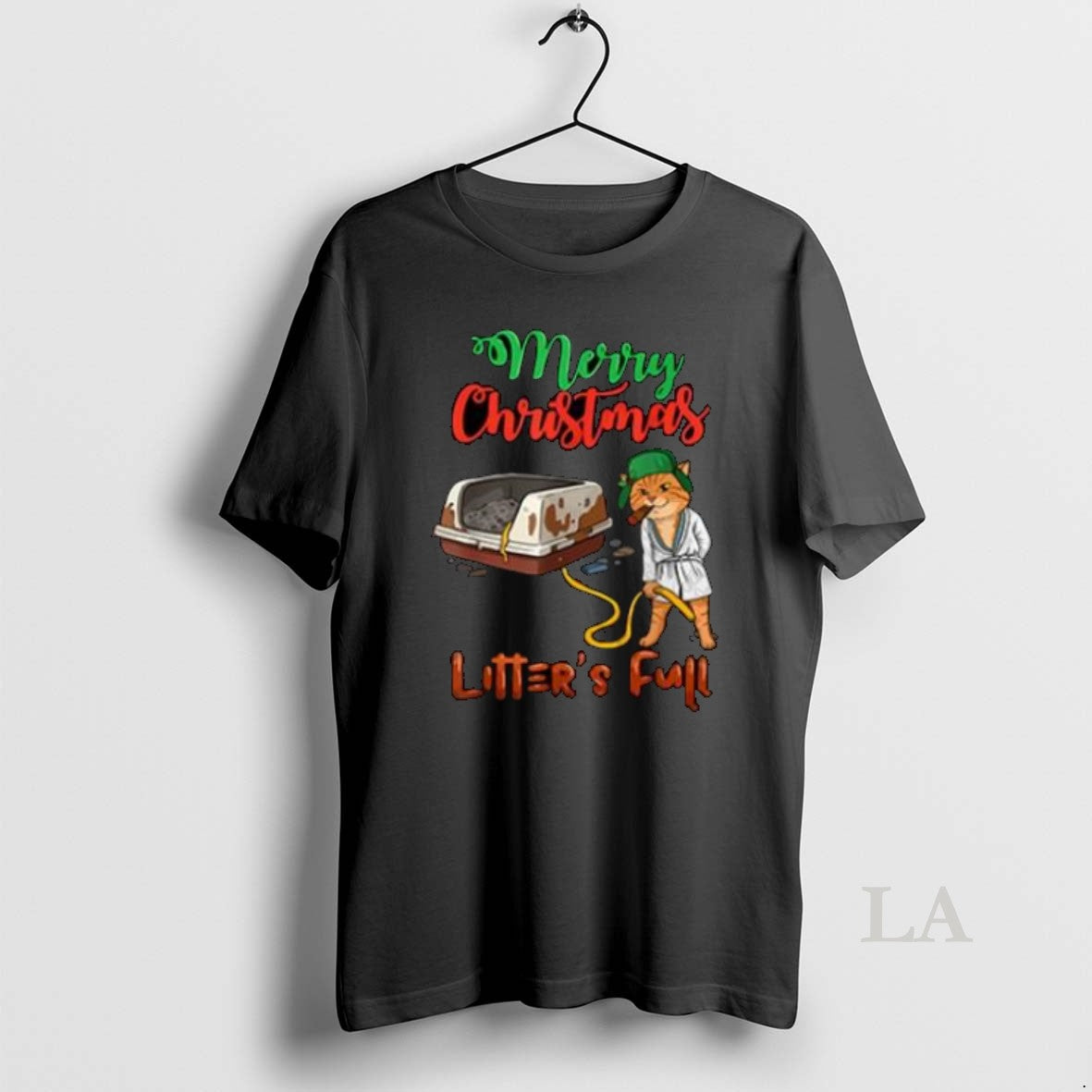 Original Merry Christmas Litters Full Funny Cat Lovers 2025 Shirt Hoodie Sweatshirt | PurePodTees.com