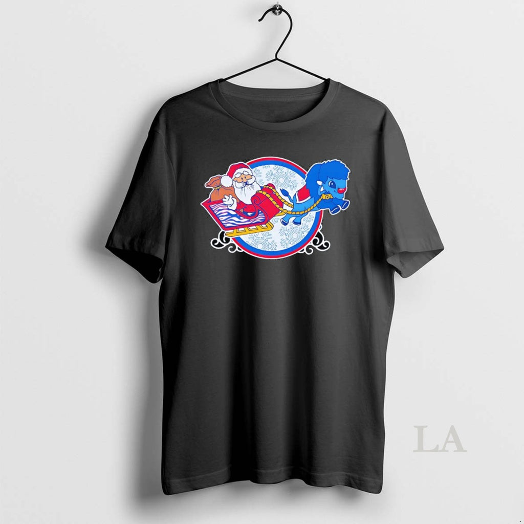 Original Merry Christmas Santa Buffalo Sleigh Shirt Hoodie Sweatshirt | PurePodTees.com