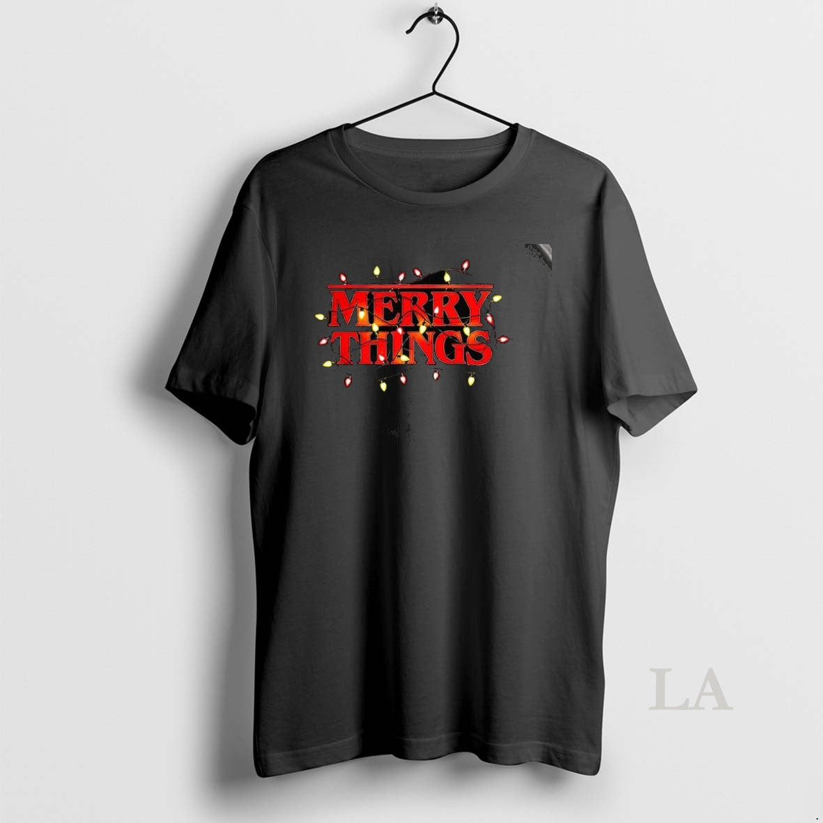 Original Merry Things Merry Christmas String Lights Retro Shirt Hoodie Sweatshirt | PurePodTees.com
