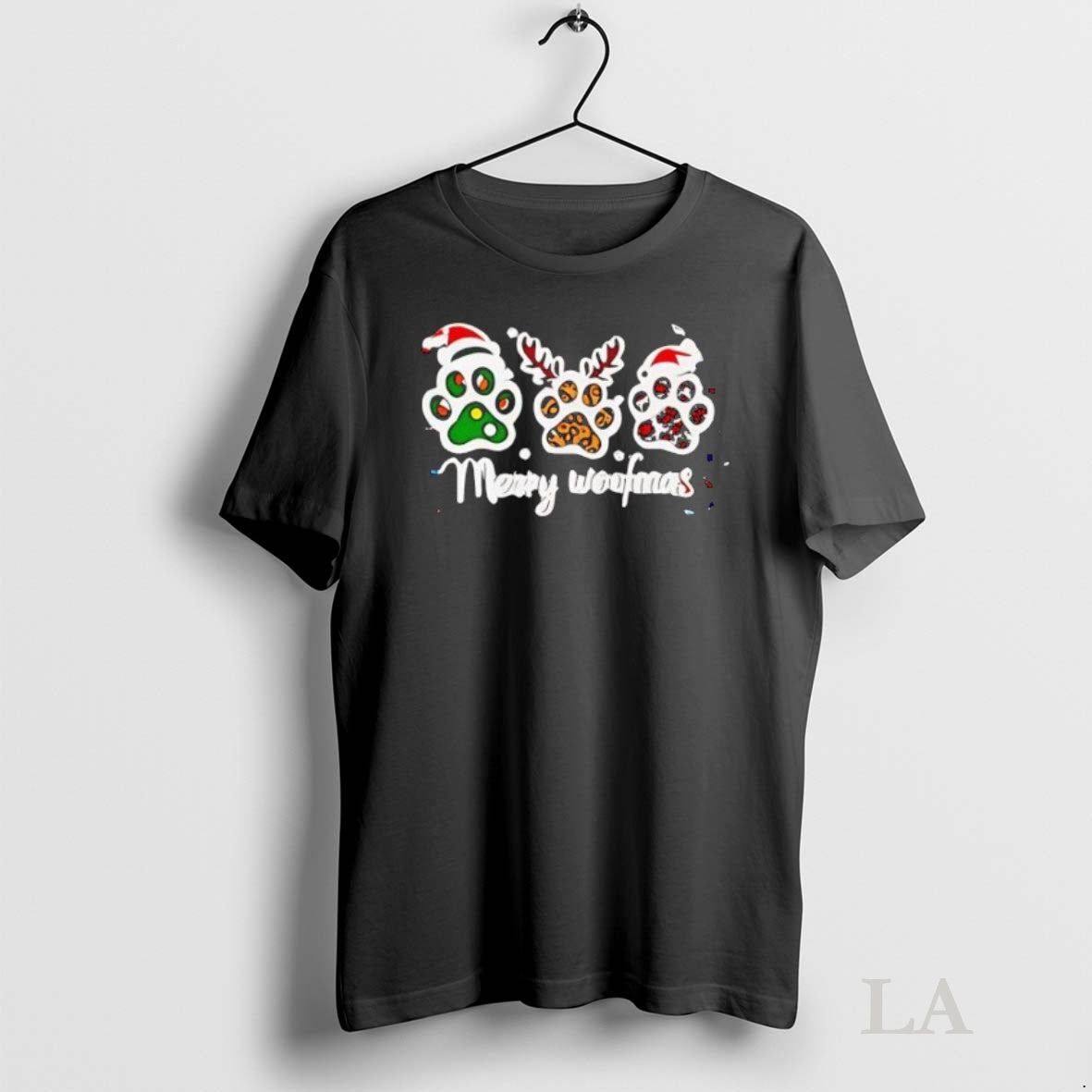 Original Merry Woofmas Dog Paw Christmas Cute Shirt Hoodie Sweatshirt | PurePodTees.com