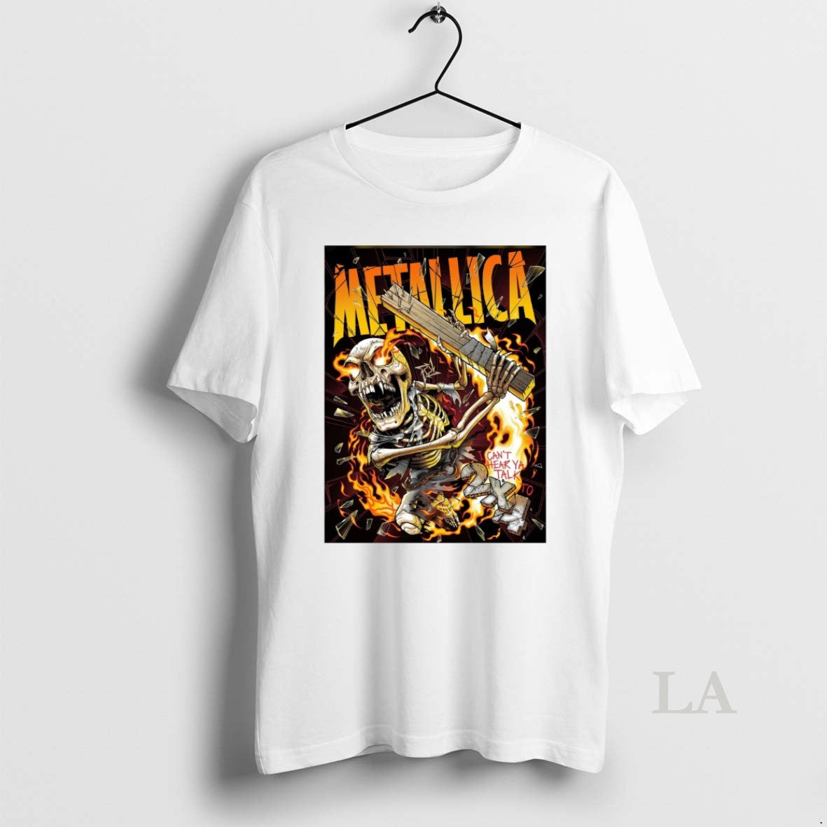 Original Metallica I Cant Hear Ya Talk To 2x4 2025 Skeleton Shirt Hoodie Sweatshirt | PurePodTees.com