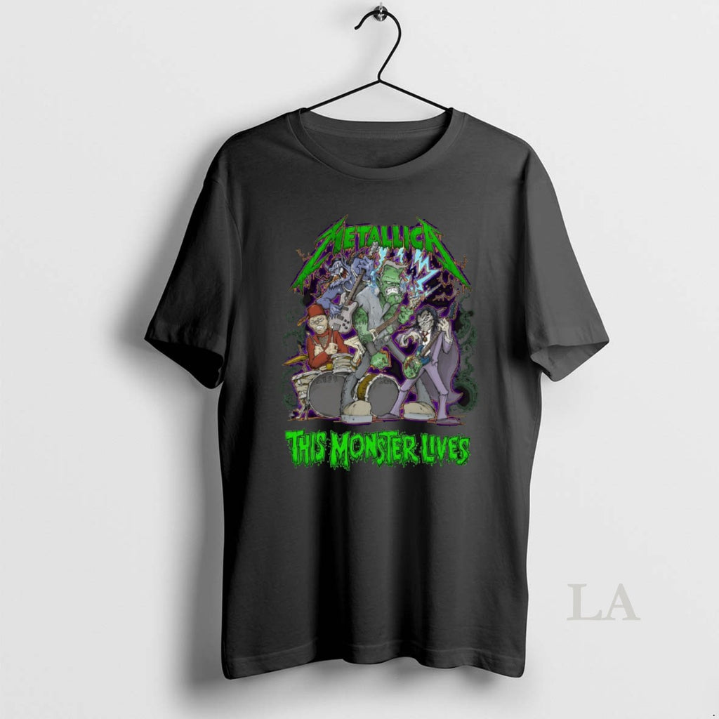 Original Metallica This Monster Lives 2025 Halloween Band Shirt Hoodie Sweatshirt | PurePodTees.com