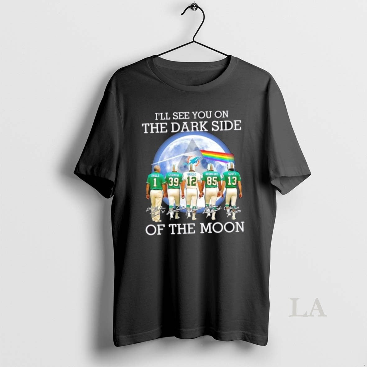 Original Miami Dolphins Don Shula And Legends Ill See You On The Dark Side Of Shirt Hoodie Sweatshirt | PurePodTees.com