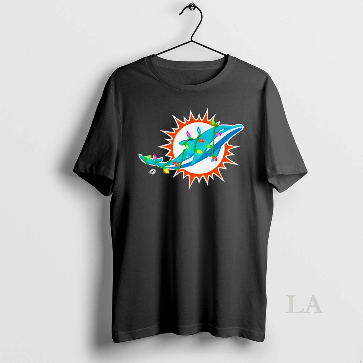 Original Miami Dolphins Logo Christmas Light Shirt Hoodie Sweatshirt | PurePodTees.com