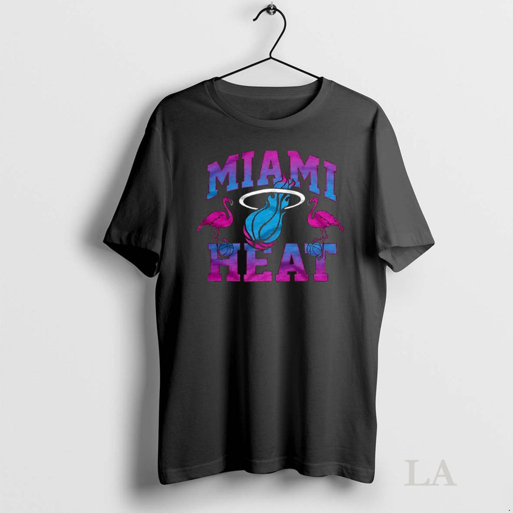 Original Miami Heat City Basketball 2025 Flamingos Logo Shirt Hoodie Sweatshirt | PurePodTees.com