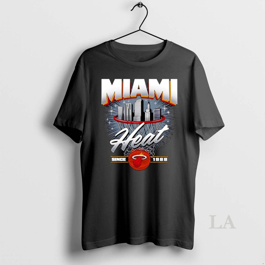 Original Miami Heat Since 1988 Nba Skyline City Shirt Hoodie Sweatshirt | PurePodTees.com