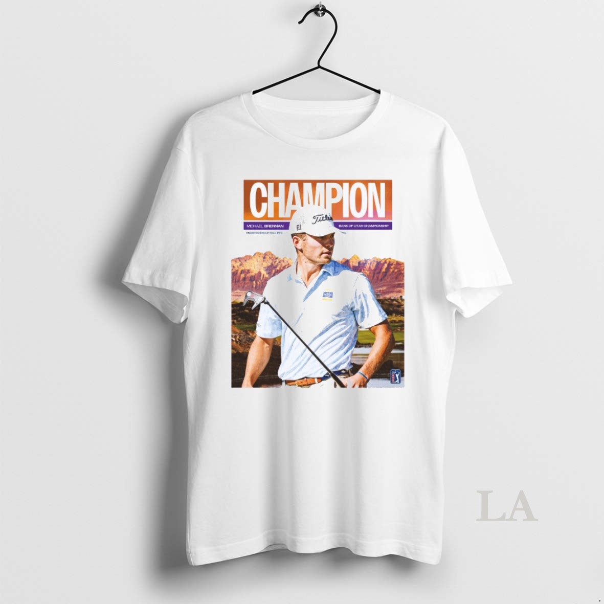Original Michael Brennan Pga Tour Champion Bank Of Utah Championship 2025 Shirt Hoodie Sweatshirt | PurePodTees.com