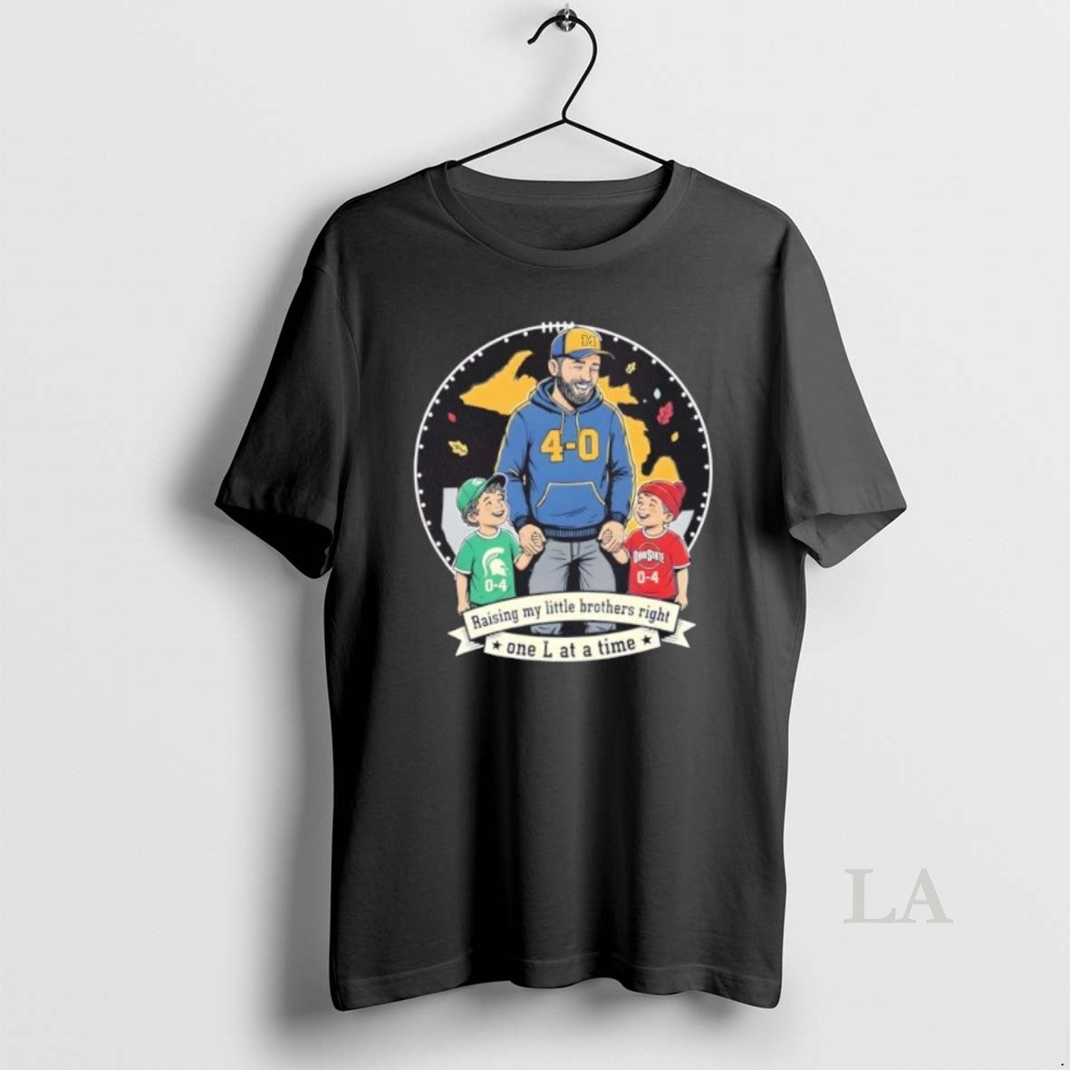 Original Michigan 4 0 Rivalry College Football Go Blue Little Brother Shirt Hoodie Sweatshirt | PurePodTees.com