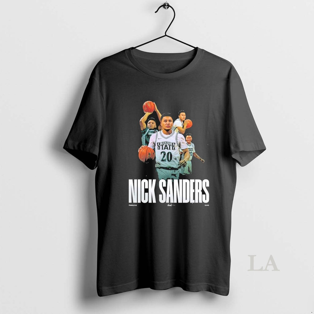 Original Michigan State Mens Basketball Nick Sanders Signature Franklin Mi Guard