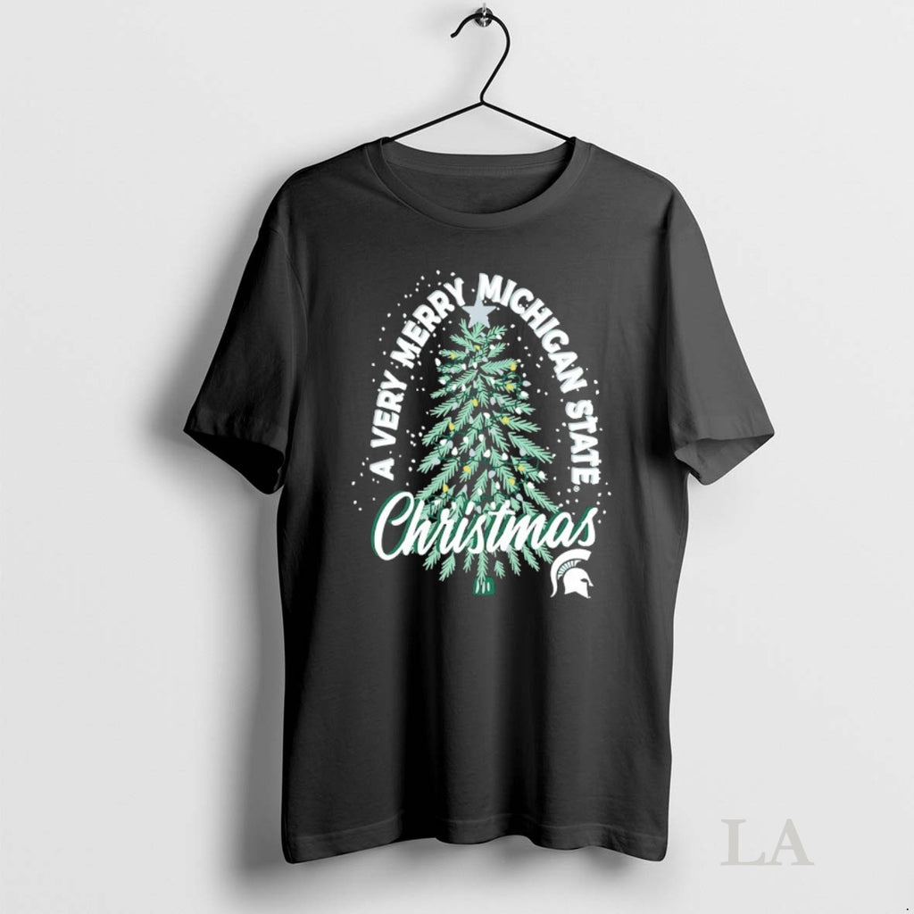 Original Michigan State Spartans A Very Merry Arizona Christmas Tree Shirt Hoodie Sweatshirt | PurePodTees.com