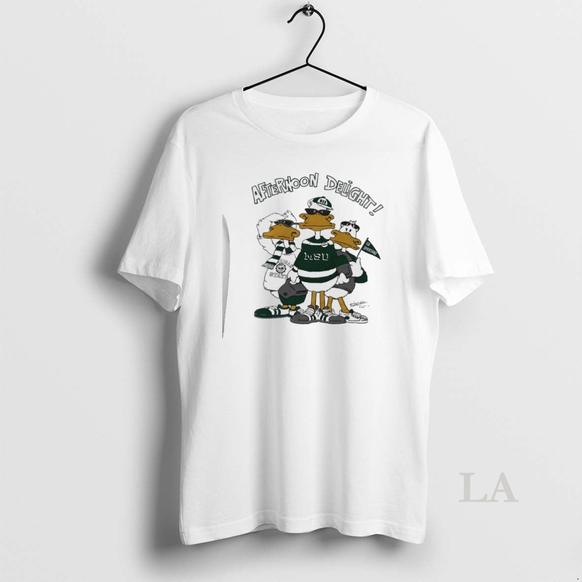 Original Michigan State University Afternoon Delight Go Spartans Duck Mascot Shirt Hoodie Sweatshirt | PurePodTees.com