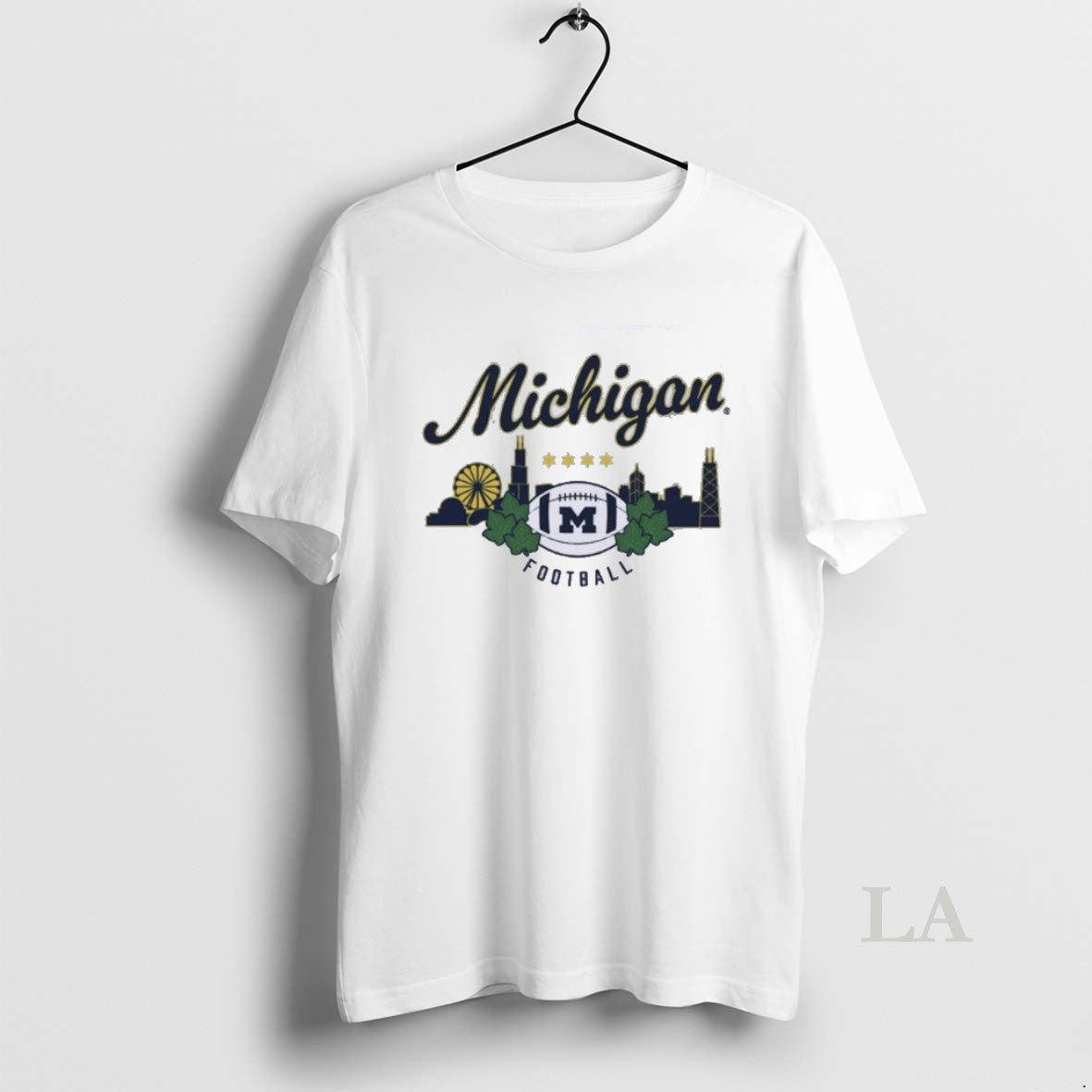 Original Michigan Wolverines Football Chicago Skyline Shirt Hoodie Sweatshirt | PurePodTees.com