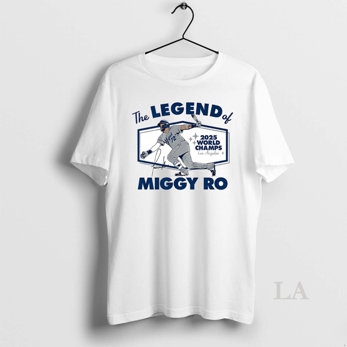 Original Miguel Rojas The Legend Of Miggy Ro La Dodgers World Champs 2025 Shirt Hoodie Sweatshirt | PurePodTees.com