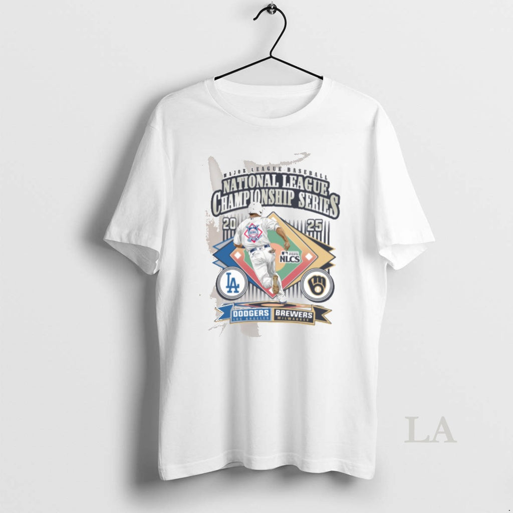 Original Milwaukee Brewers Vs La Dodgers 2025 Nlcs Match Up Dueling Franklin Tee0 Shirt Hoodie Sweatshirt | PurePodTees.com