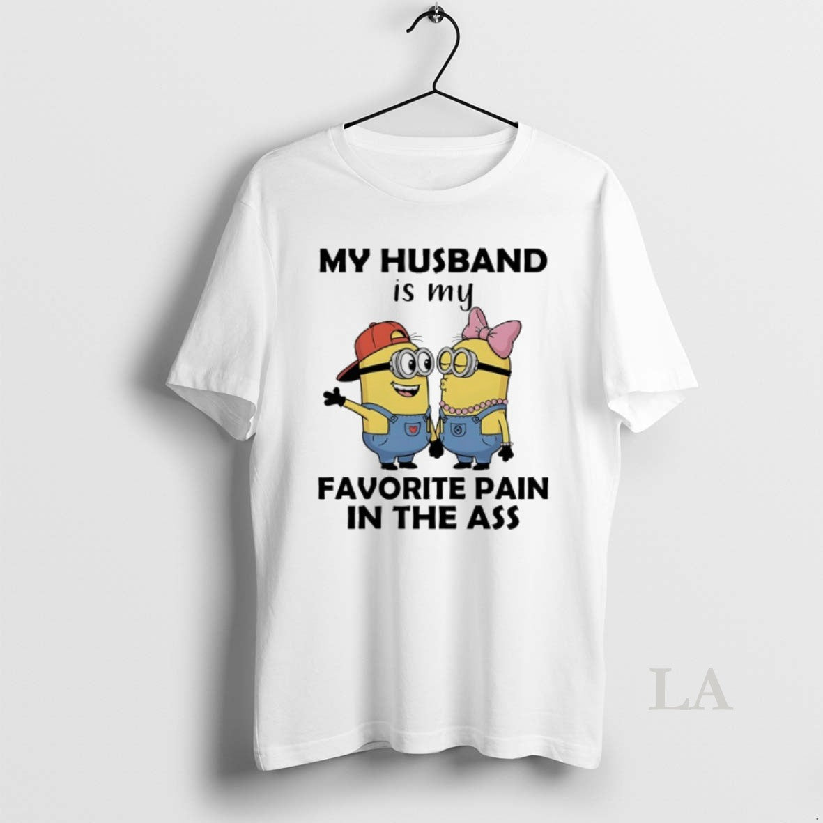 Original Minions Couple My Husband Is My Favorite Pain In The Ass Shirt Hoodie Sweatshirt | PurePodTees.com