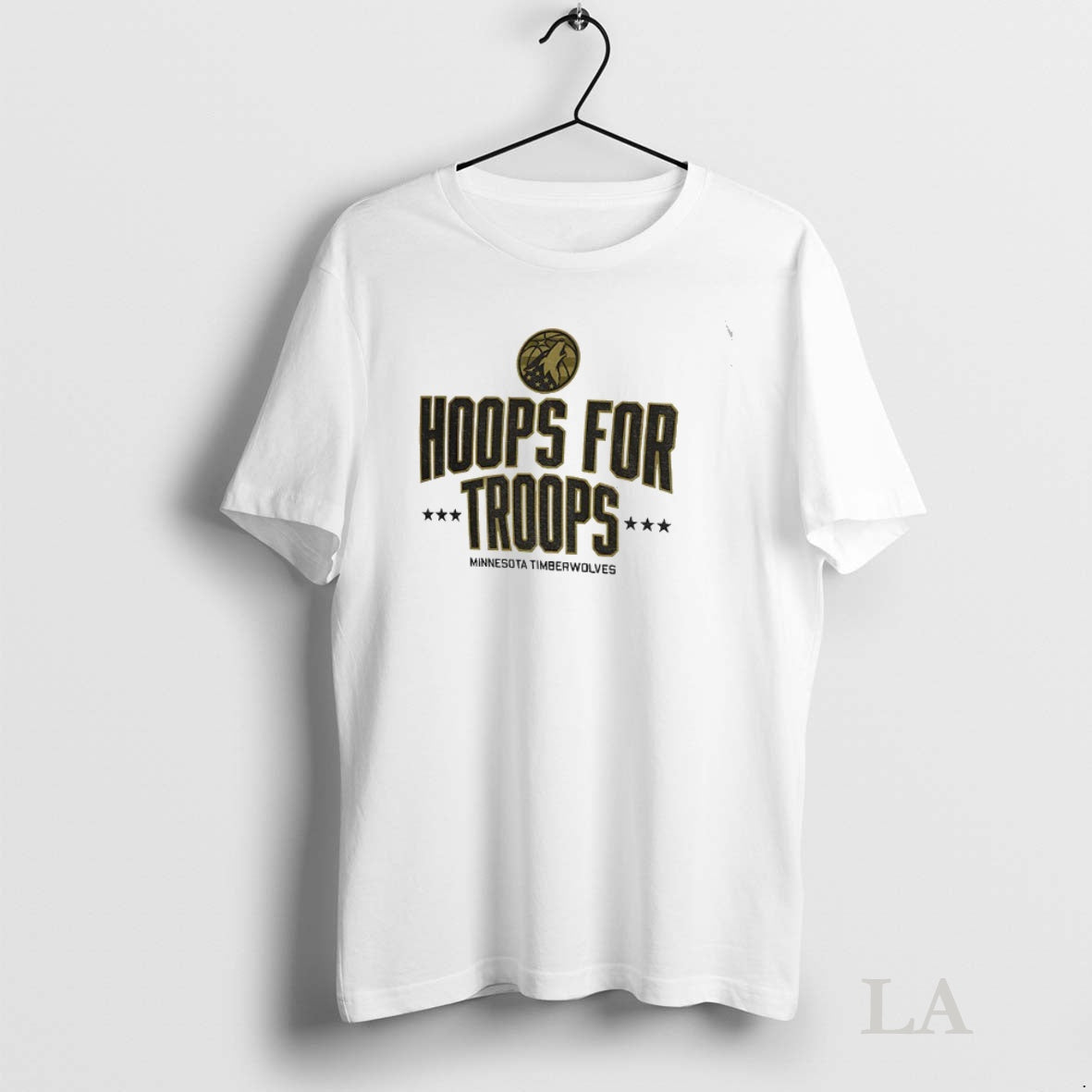 Original Minnesota Timberwolves Basketball Nba Hoops For Troops Logo Shirt Hoodie Sweatshirt | PurePodTees.com