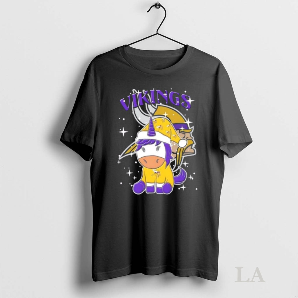 Original Minnesota Vikings Football X Unicorn Merry Christmas Shirt Hoodie Sweatshirt | PurePodTees.com