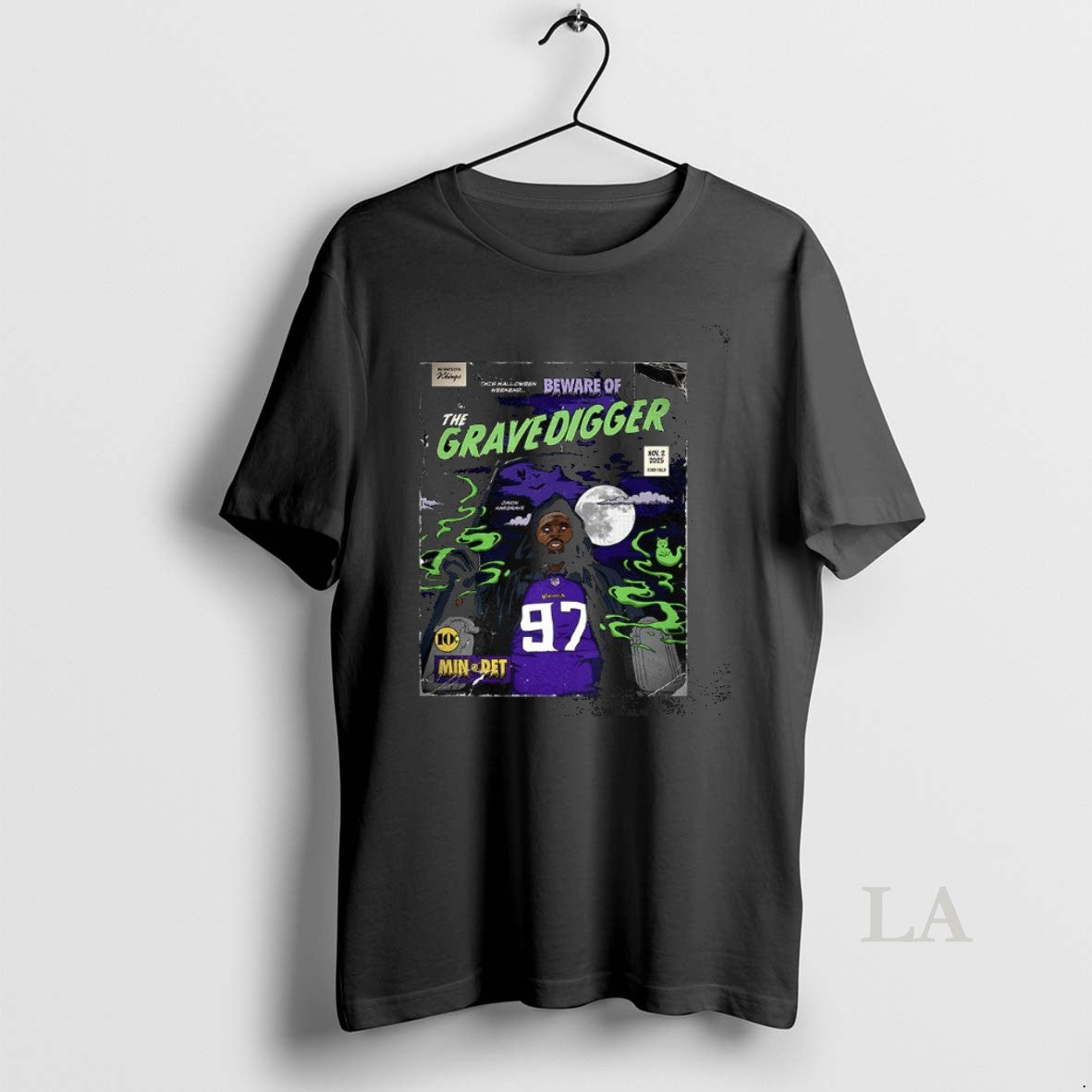 Original Minnesota Vikings The Gravedigger Halloween Shirt Hoodie Sweatshirt | PurePodTees.com