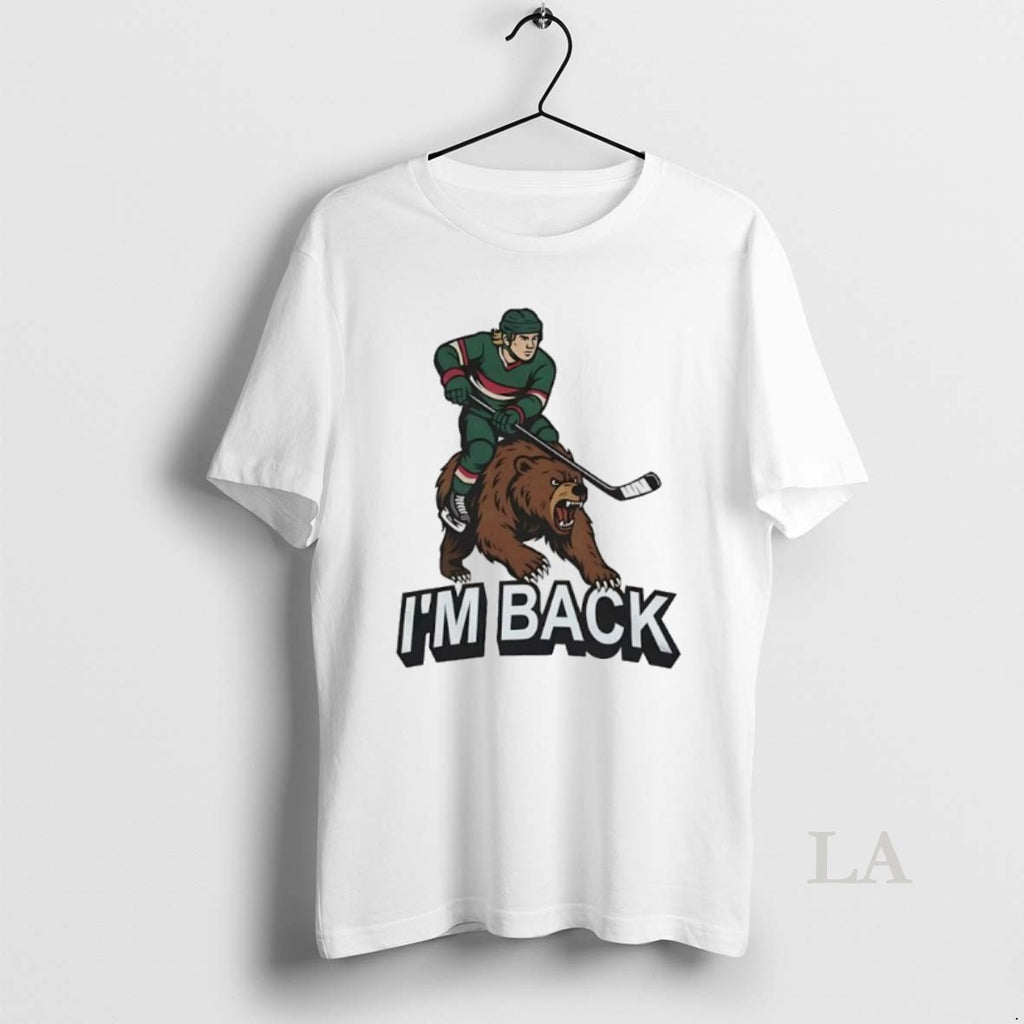 Original Minnesota Wild Hockey Player And Bear Im Back