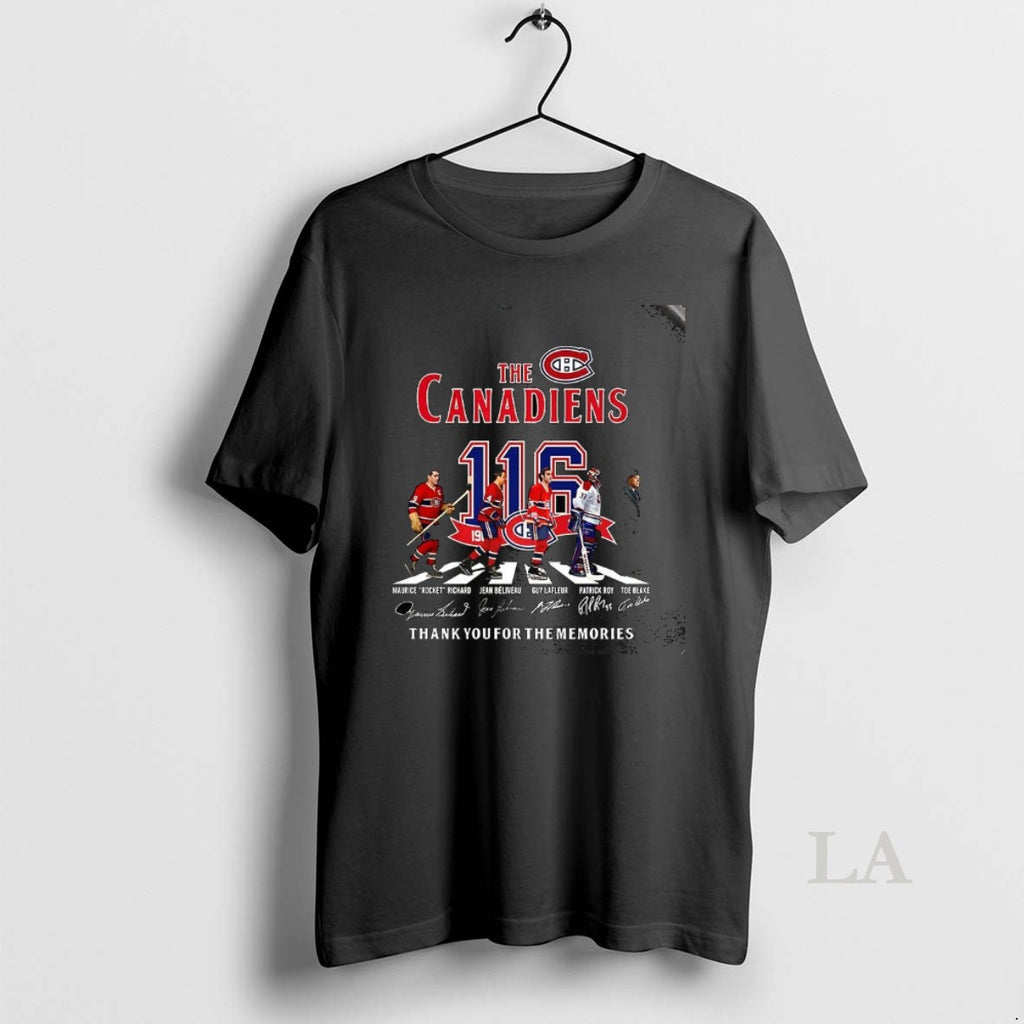 Original Montreal Canadiens 116th Anniversary Thank You For The Memories Cross The Street Shirt Hoodie Sweatshirt