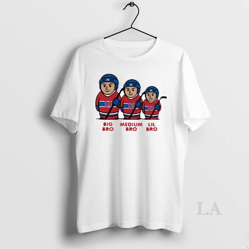 Original Montreal Canadiens 3 Bros Big Bro Medium Bro Lil Bro Circle Shirt Hoodie Sweatshirt | PurePodTees.com