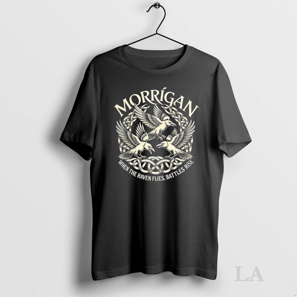 Original Morrigan Ravens Irish When The Ravens Flies Battles Ries Mythology Shirt Hoodie Sweatshirt | PurePodTees.com