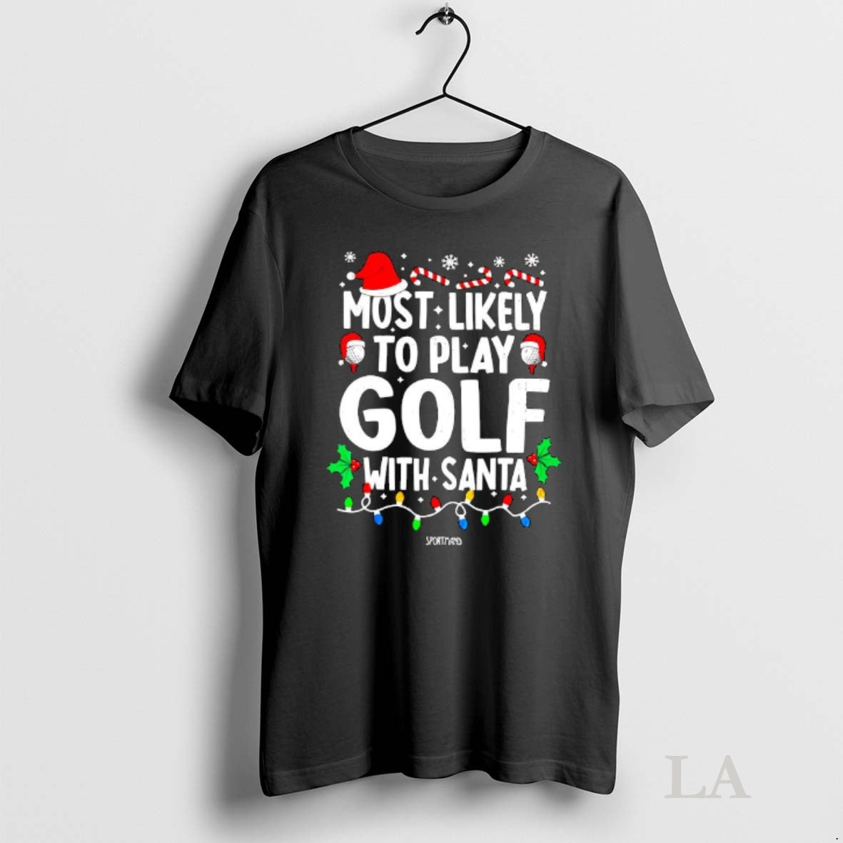 Original Most Likely To Play Golf With Santa Christmas Shirt Hoodie Sweatshirt | PurePodTees.com